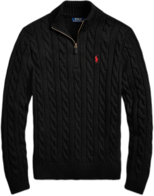 Quarter-Zip | Black
